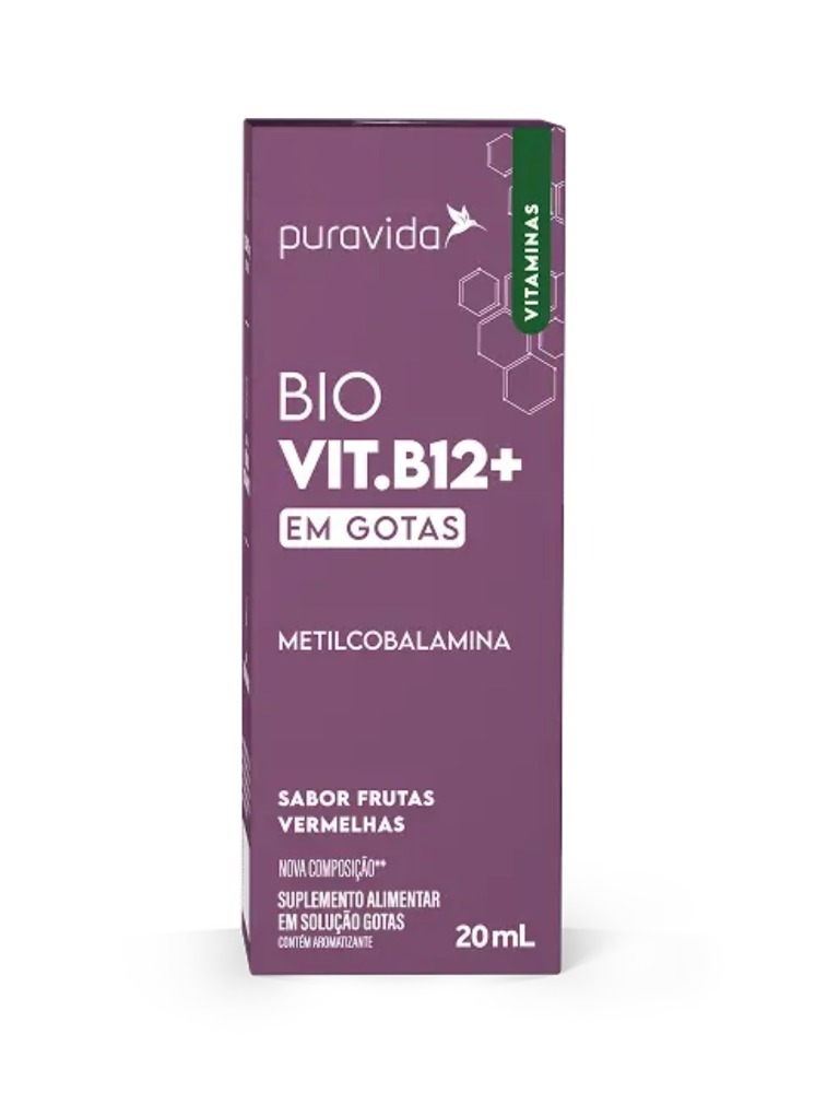 BIO VIT B12 20ML FRUTAS VERMELHAS PURA VIDA