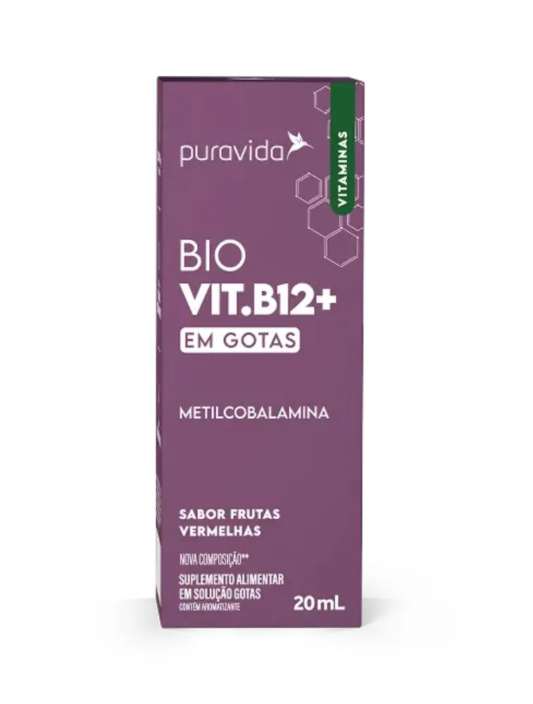 BIO VIT B12 20ML FRUTAS VERMELHAS PURA VIDA