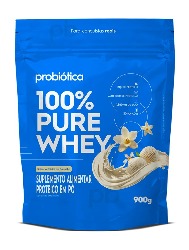 100% PURE WHEY REFIL 900G BAUNILHA PROBIOTICA