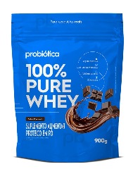100% PURE WHEY REFIL 900G CHOCOLATE PROBIOTICA