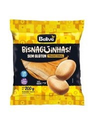BISNAGUINHAS S/GLUTEN 200G TRADICIONAL BELIVE