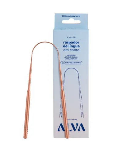 RASPADOR LINGUA COBRE ALVA PERSONAL CARE