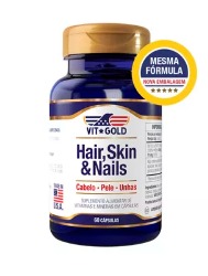 HAIR SKIN NAILS 60 CAPS VIT GOLD