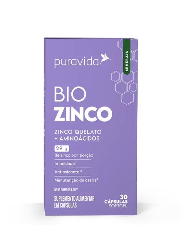 BIO ZINCO 30 CAPSULAS PURA VIDA