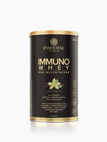 IMMUNO WHEY PRO GLUTATHIONE 375G BAUNILHA ESSENTIAL NUTRITION