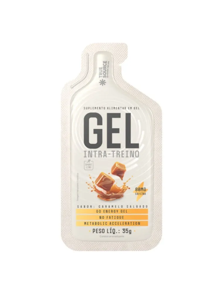 GEL INTRA TREINO/CAFEINA 35G CARAMELO SALGADO TRUE SOURCE
