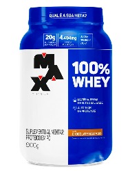 100% WHEY 900G POTE CHOCOLATE MALTADO MAX TITANIUM