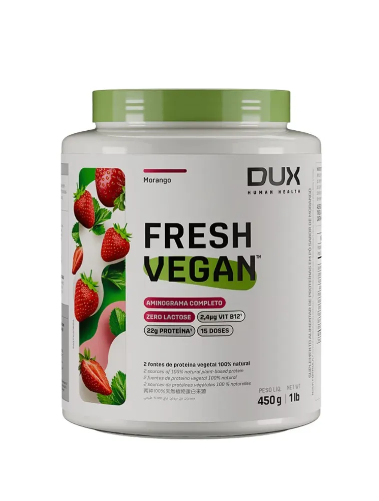 FRESH VEGAN 450G MORANGO DUX NUTRITION LAB