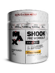 SHOOK PRE WORKOUT LINHA BRANDAO 300G MANGA/PESSEGO MAX TITANIUM