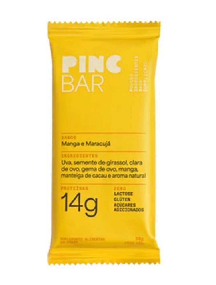 BARRA PROTEINA 50G MANGA/MARACUJA PINCBAR