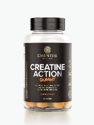CREATINE ACTION LARANJA  60 GOMAS 240G ESSENTIAL GUMMY