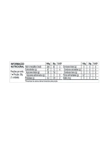 TABLETE FRUTAS 20G BANANA/CACAU NATIKOS