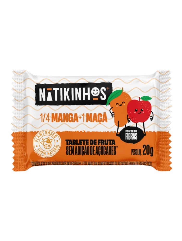 TABLETE FRUTAS 20G MANGA NATIKOS