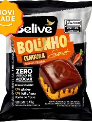 BOLINHO MUFFIN ZERO ACUCAR 45G CENOURA/CHOCOLATE BELIVE