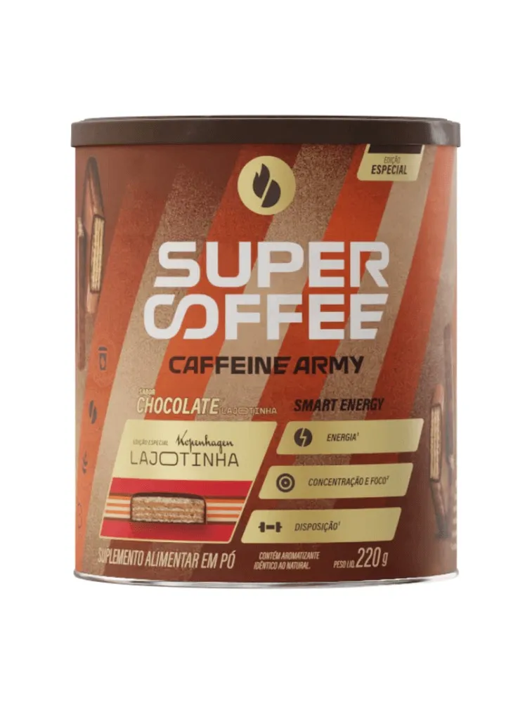 SUPERCOFFEE 220G 3.0 CHOCOLATE LAJOTINHA CAFFEINE ARMY