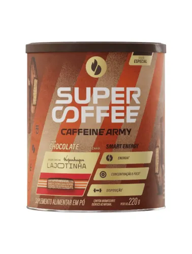 SUPERCOFFEE 220G 3.0 CHOCOLATE LAJOTINHA CAFFEINE ARMY