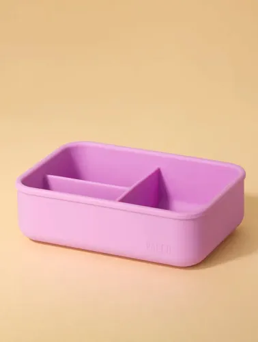 LUNCH BOX SILICONE 520ML LILAS PACCO
