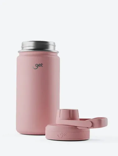 THERMOS 350ML ROSA CLARO GET