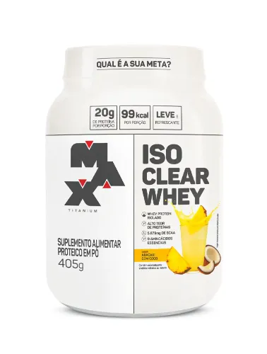 ISO CLEAR WHEY 405G ABACAXI/COCO MAX TITANIUM