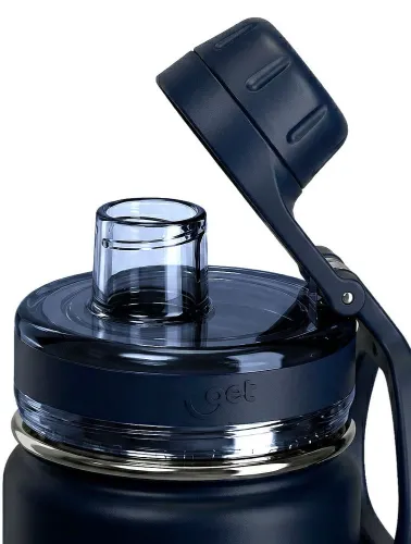 GARRAFA TRITY 500ML AZUL PETROLEO GET