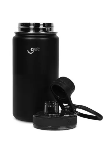 GARRAFA TRITY 350ML PRETO GET