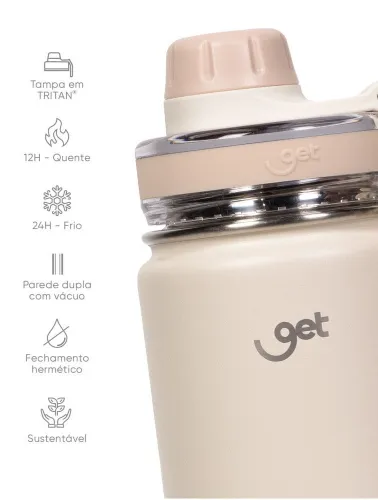 GARRAFA TRITY 750ML CREME GET