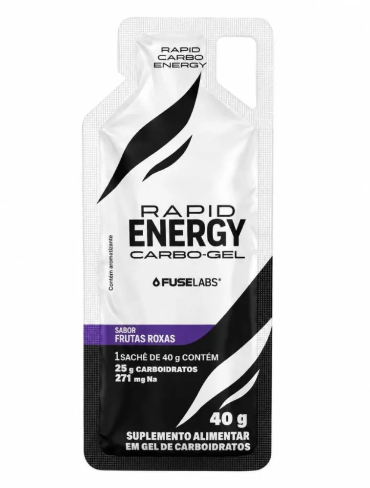 RAPID ENERGY CARBO-GEL 40G FRUTAS ROXAS FUSE LABS