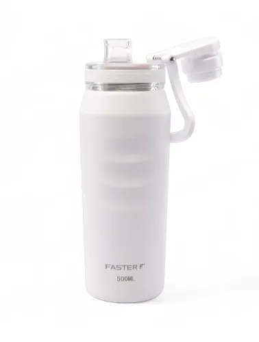 GARRAFA TERMICA OASIS 500ML BRANCO LOTUS FASTER