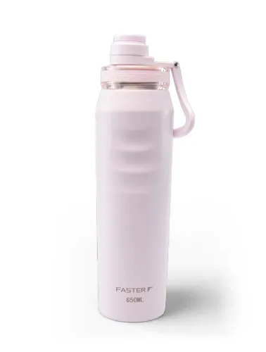 GARRAFA TERMICA OASIS 650ML ROSA BELA FASTER