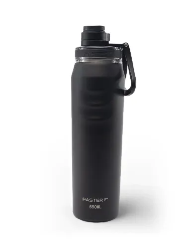 GARRAFA TERMICA OASIS 650ML PRETO FASTER