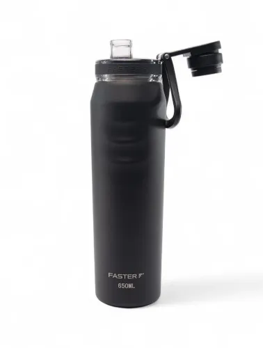 GARRAFA TERMICA OASIS 650ML PRETO FASTER