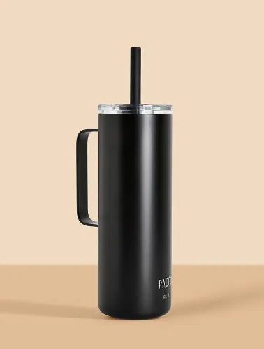 COPO TERMICO SLIM 600ML PRETO PACCO
