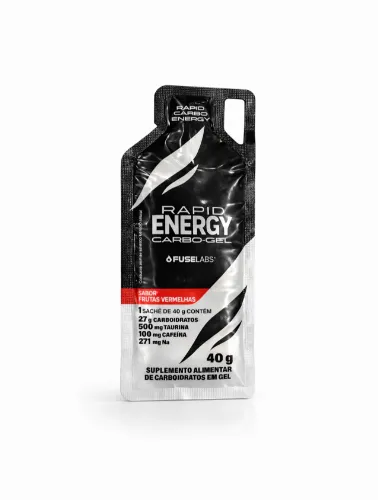 RAPID ENERGY CARBO-GEL 40G FRUTAS VERMELHAS FUSE LABS