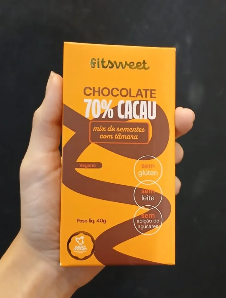 CHOCOLATE 70% CACAU 40G MIX SEMENTES TAMARA FIT SWEET