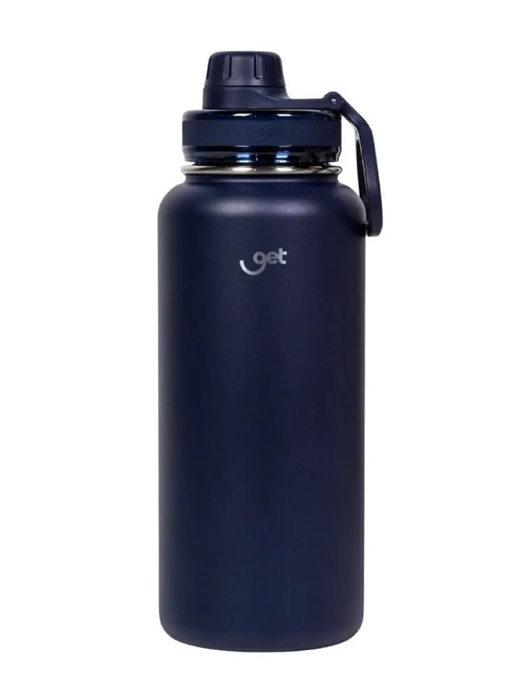 GARRAFA TRITY 1000ML AZUL PRET GET