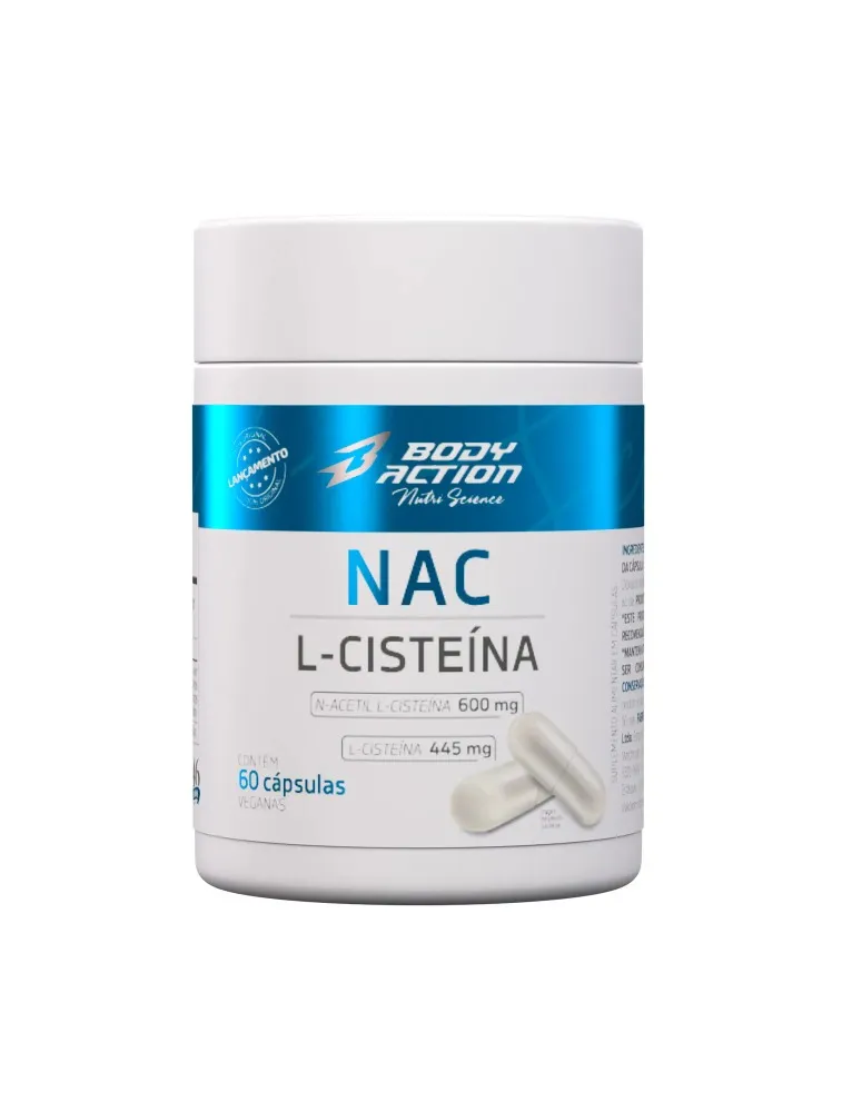 NAC N-ACETIL L-CISTEINA 60 CAPS 600MG BODY ACTION