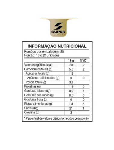 CREATINA MONOHIDRATADA 260G MORANGO SUPER NUTRITION