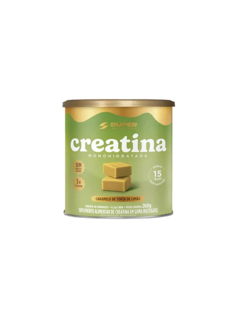 CREATINA MONOHIDRATADA 260G TORTA LIMAO SUPER NUTRITION