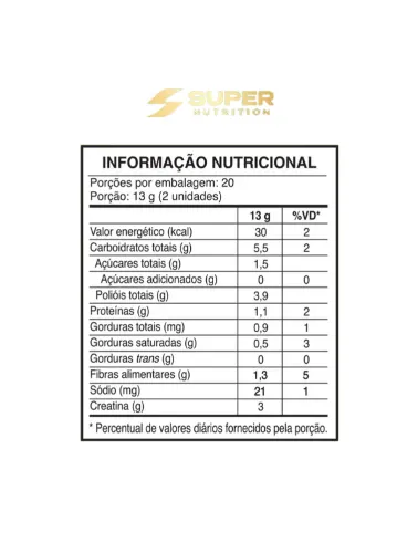 CREATINA MONOHIDRATADA 260G TORTA LIMAO SUPER NUTRITION