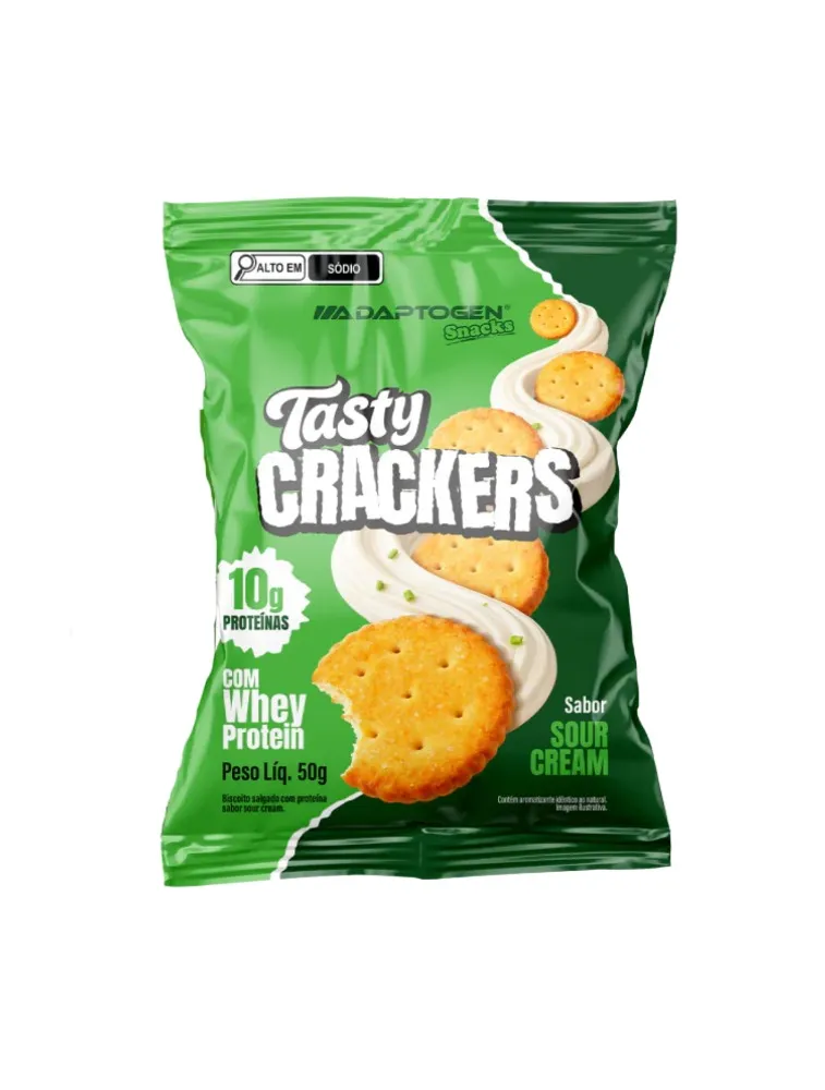 TASTY CRACKER 50G SOUR CREM ADAPTOGEN SCIENCE