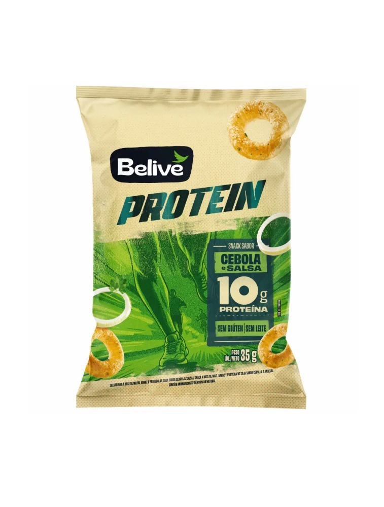 SNACK PROTEIN 35G CEBOLA & SALSA BELIVE
