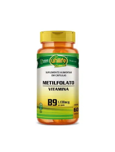 VITAMINA B9 METILFOLATO 60 CAPS UNILIFE VITAMINS