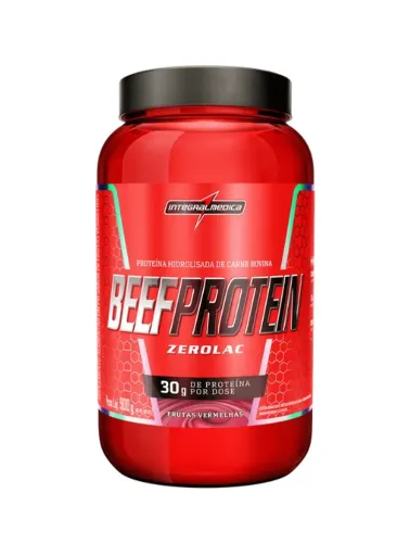 BEEF PROTEIN S/LACTOSE 900G FRUTAS VERMELHAS INTEGRAL MEDICA