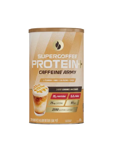 SUPERCOFFEE PROTEIN 465G CARAMELO MACCHIATO CAFFEINE ARMY