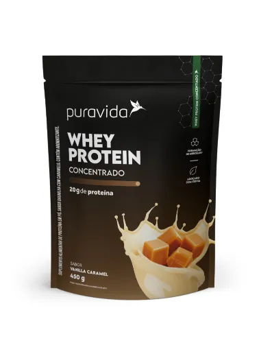 WHEY PROTEIN 450G VANILLA CARAMEL PURA VIDA