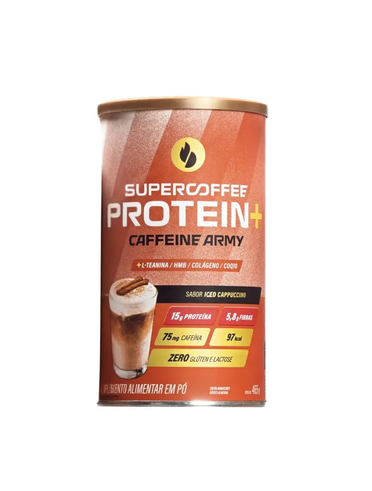 SUPERCOFFEE PROTEIN 465G ICED CAPPUCCINO CAFFEINE ARMY