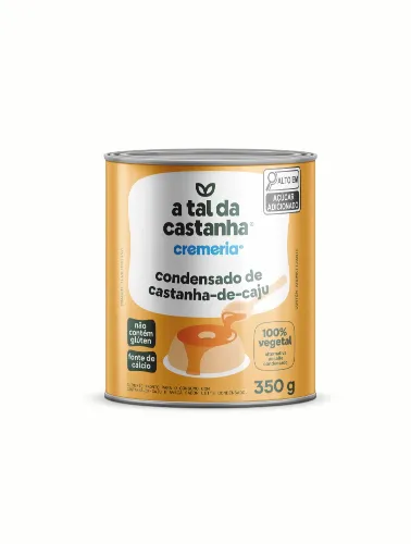CREMERIA CONDENSADA 350G CASTANHA CAJU A TAL DA CASTANHA