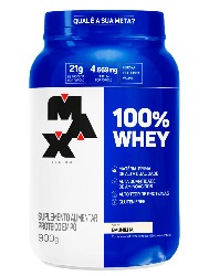 100% WHEY 900G BAUNILHA MAX TITANIUM
