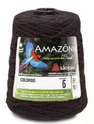 BARBANTE AMAZONIA N6 400G - MARROM(15)