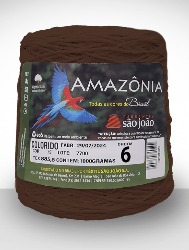 BARBANTE AMAZONIA N6 1KG - MARROM(15)